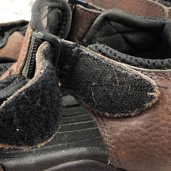 GH Bass & Co Men's Size 11M Trail Brown Genuine Leather Hook & Loop Sandals - Picture 7 of 14